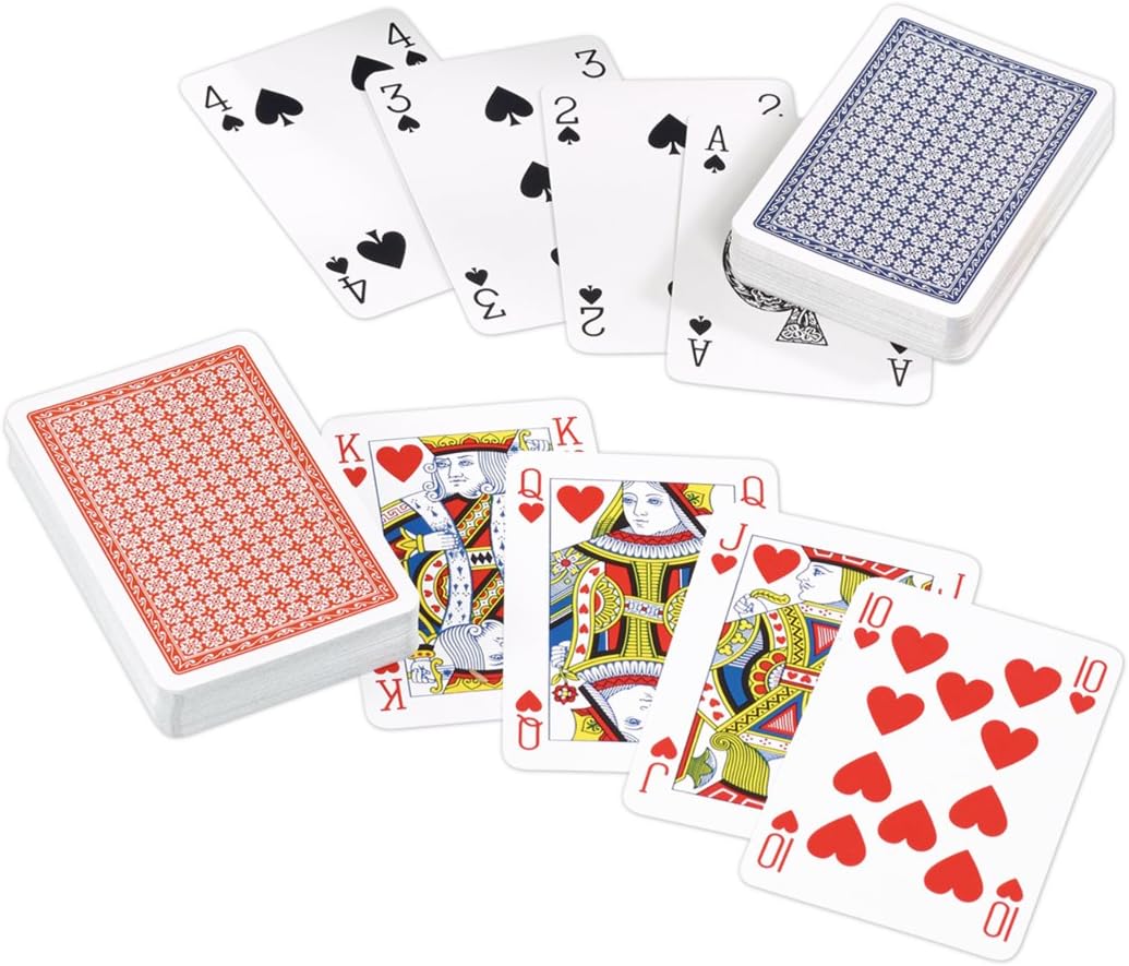 Waddingtons Number 1 Classic Red and Blue Twin Pack Playing Cards