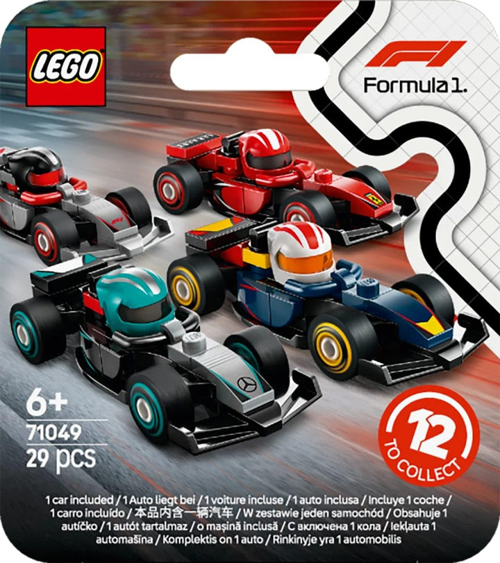 LEGO F1 Collectible Race Cars - 1 of 12 Mini Buildable Models with Moving Wheels for Kids 6+