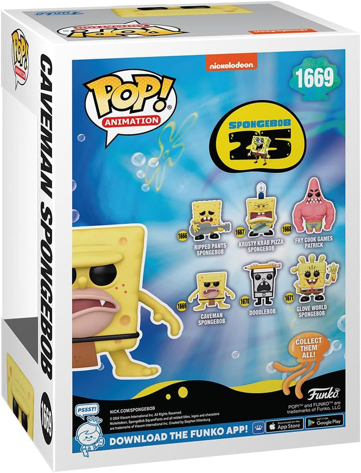 Funko Pop! TV SpongeBob SquarePants 25th Anniversary - Caveman SpongeBob Vinyl Figure (75737)