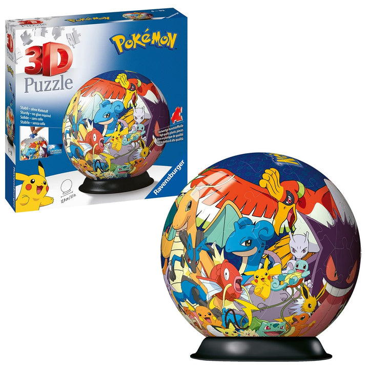 Ravensburger Pokemon 3D Jigsaw Puzzle Ball - 72 Pieces for Kids 6 Years and Up