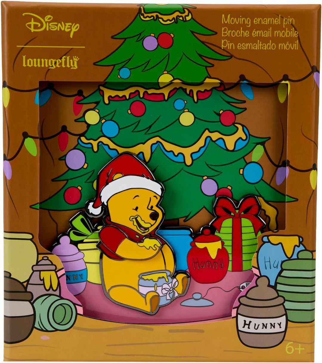 Loungefly Disney Winnie The Pooh - Honey Present Moving 3" Collector Box Pin (Disney Parks Exclusive)