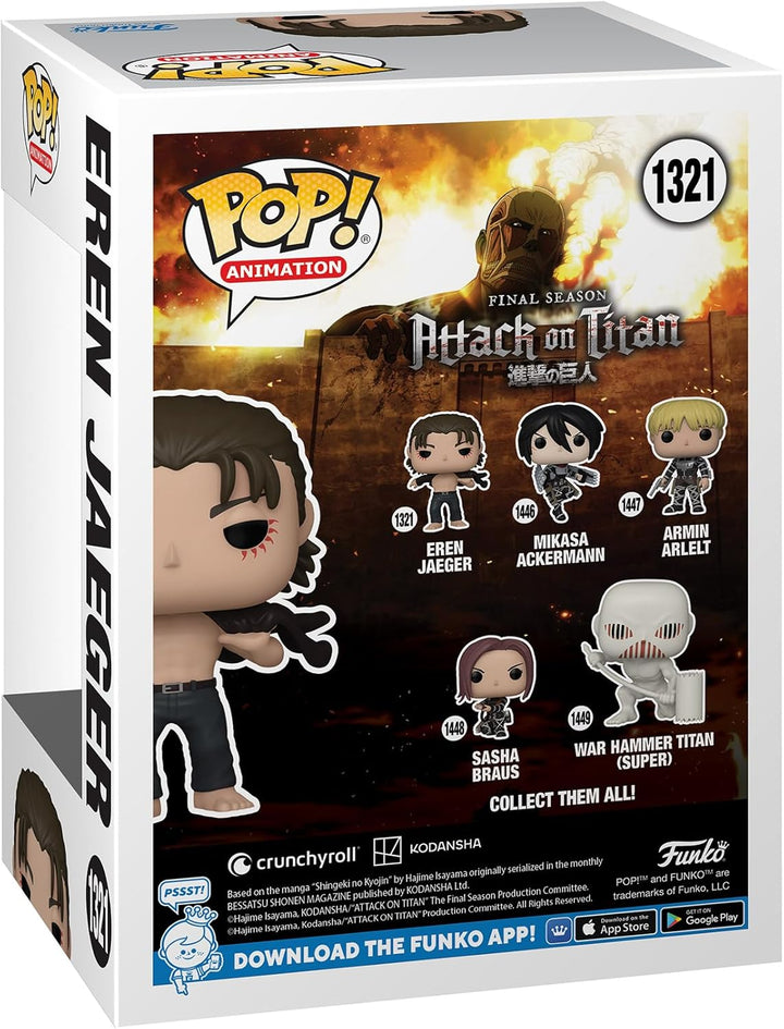 Funko Pop! Animation Attack on Titan - Eren Jaeger Vinyl Figure (67926)