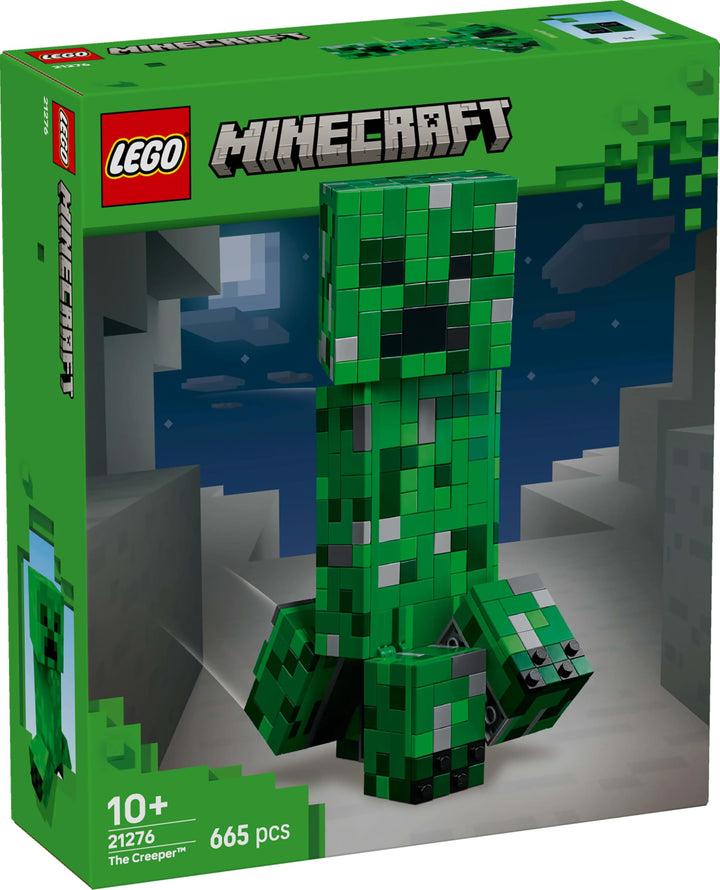 LEGO Minecraft The Creeper Toy - 665-Piece Buildable Posable Figure with Hidden Compartment