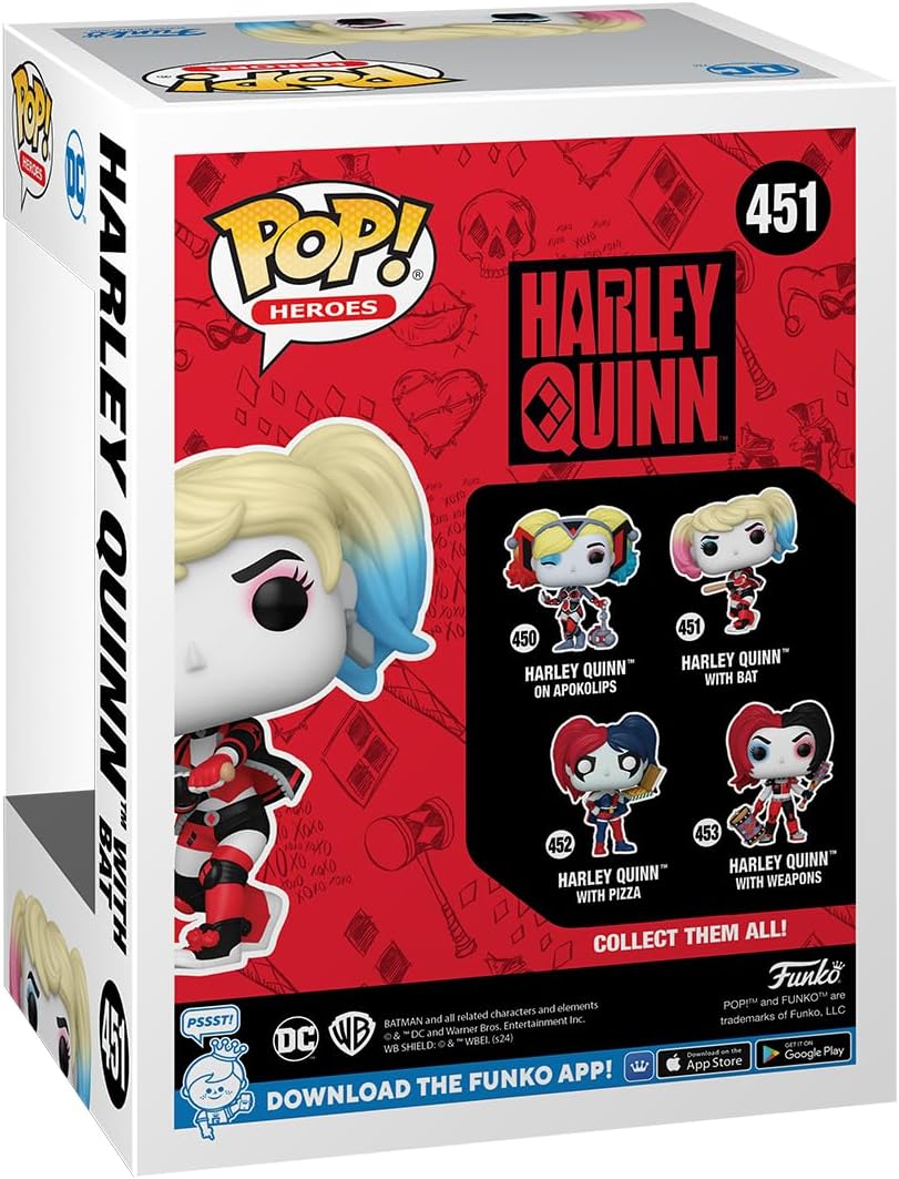 Funko Pop! Heroes DC - Harley Quinn with Bat Vinyl Figure (65614)