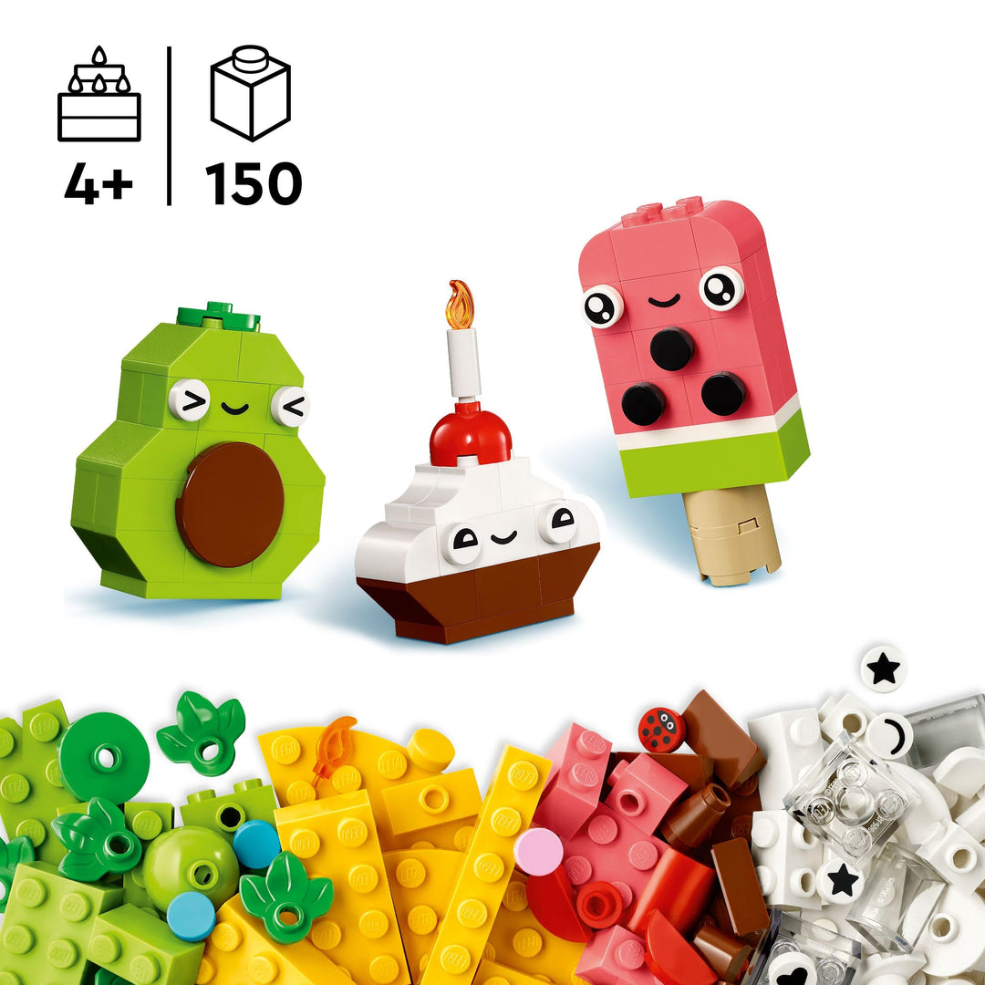 LEGO Classic Creative Food Friends Playset - Building Toy for 4+ Year Olds