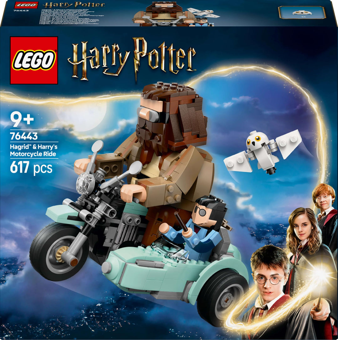 LEGO Harry Potter Hagrid & Harry’s Motorcycle Ride - Buildable Vehicle Playset for Ages 9+