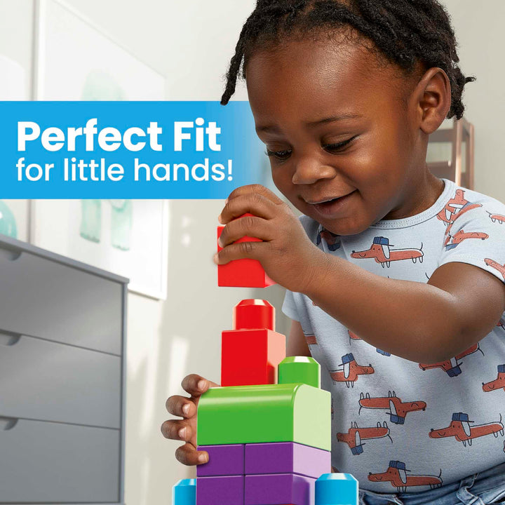 Mega Bloks First Builders Big Building Bag Playset - 60-Piece Classic Building Set for Toddlers 1+