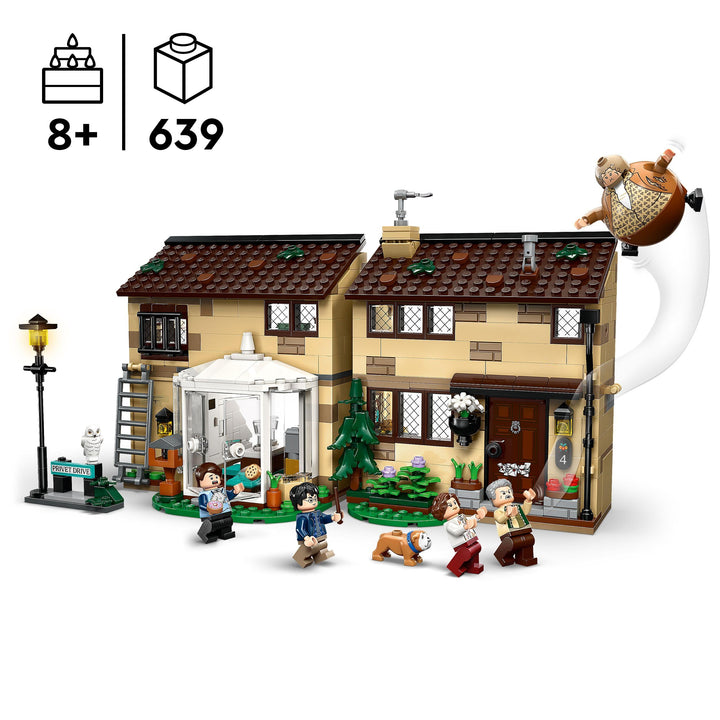 LEGO Harry Potter Privet Drive: Aunt Marge's Visit - Buildable House Playset with Minifigures for Ages 8+