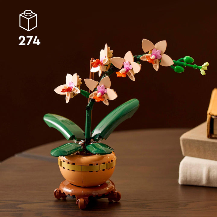 LEGO Botanicals Mini Orchid - Artificial Flower Building Kit for Adults