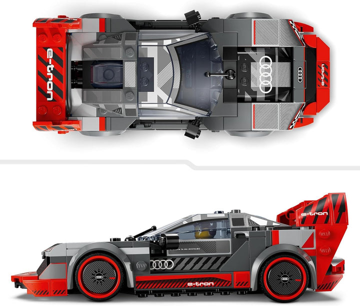 LEGO Speed Champions Audi S1 e-tron quattro Race Car Toy - Buildable Model for Ages 9+