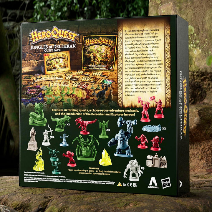 Avalon Hill HeroQuest Jungles of Delthrak Quest Pack Expansion (F9907)