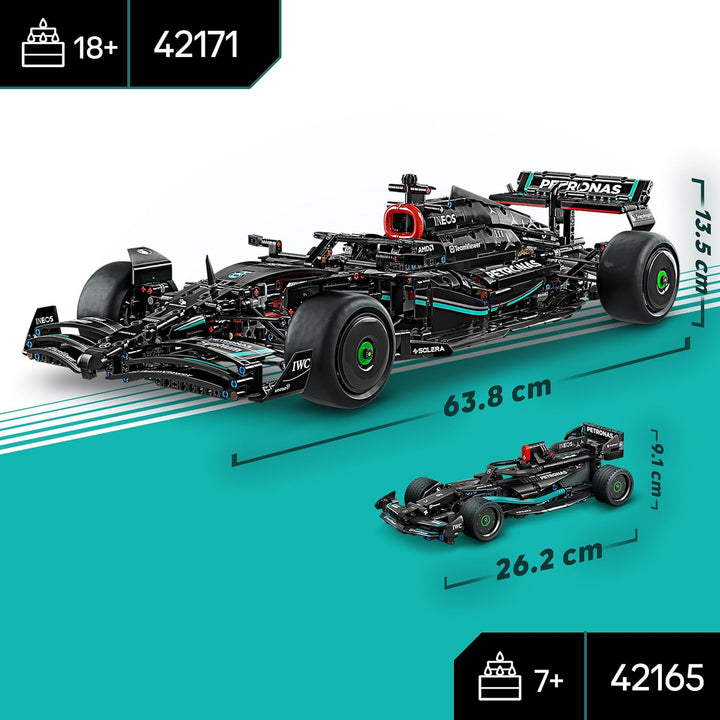 LEGO Technic Mercedes-AMG F1 W14 E Performance Pull-Back Race Car Toy - Building Set for Kids 7+