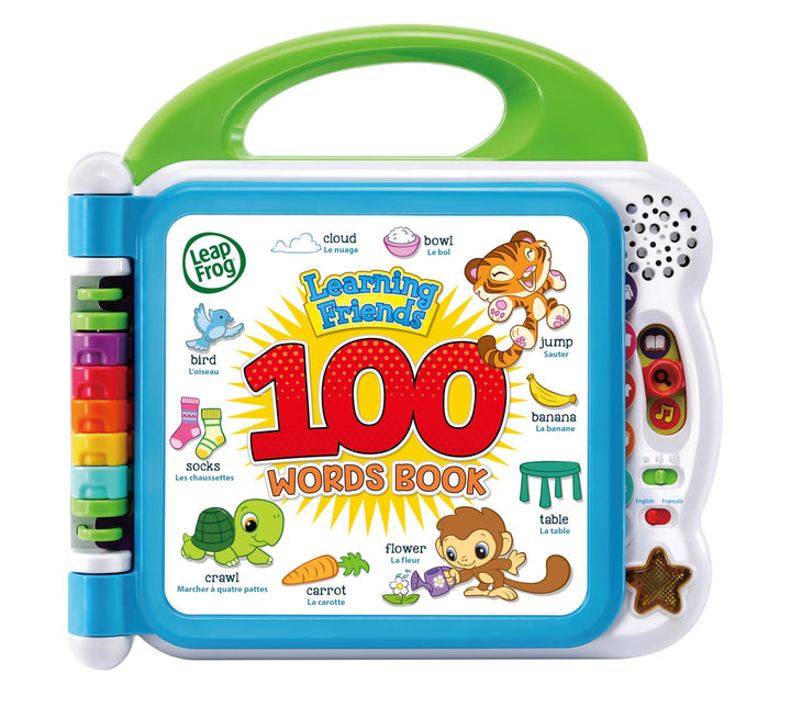 LeapFrog Learning Friends 100 Words Book - Interactive Bilingual Educational Toy for Toddlers 12M+