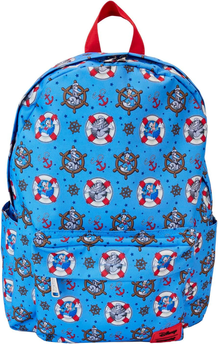 Loungefly Disney Donald Duck AOP 90th Anniversary Backpack (Multi)