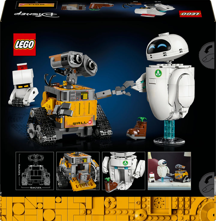LEGO Disney Pixar WALL-E and EVE Building Set - 811-Piece Display Model for Adults