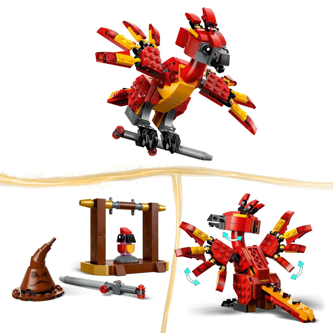 LEGO Harry Potter 76448 Fawkes: Dumbledore’s Phoenix Buildable Figure - 299-Piece Play & Display Set for Ages 8+