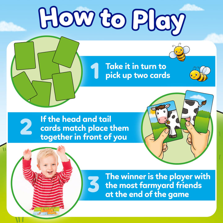 Orchard Toys Farmyard Heads & Tails Card Game