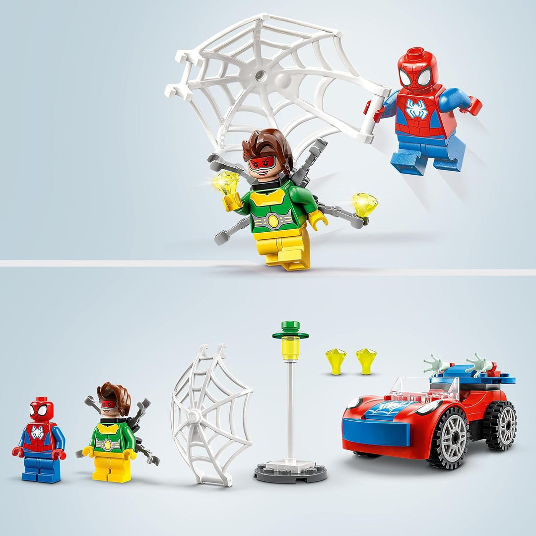 LEGO 10789 Marvel Spider-Man's Car and Doc Ock Playset - Building Toy for Kids 4+