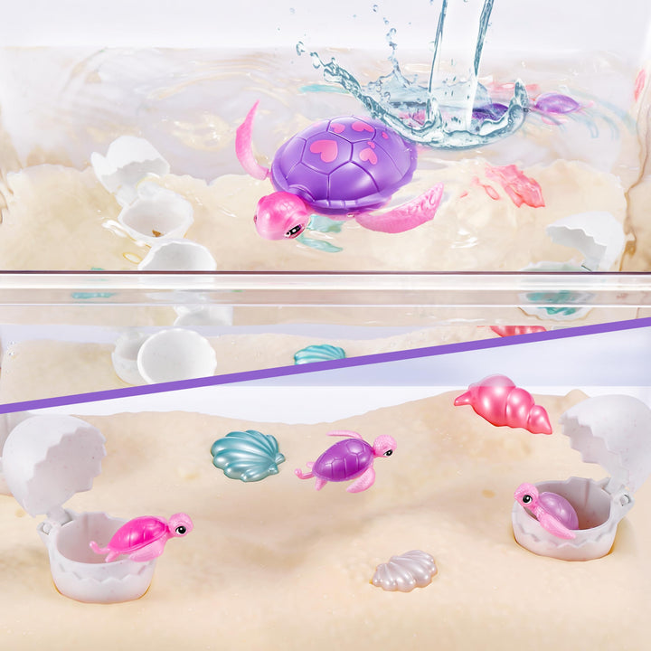 Pets Alive Mama Turtle Surprise by ZURU - Robot Pet Turtle with Swimming & Walking Action