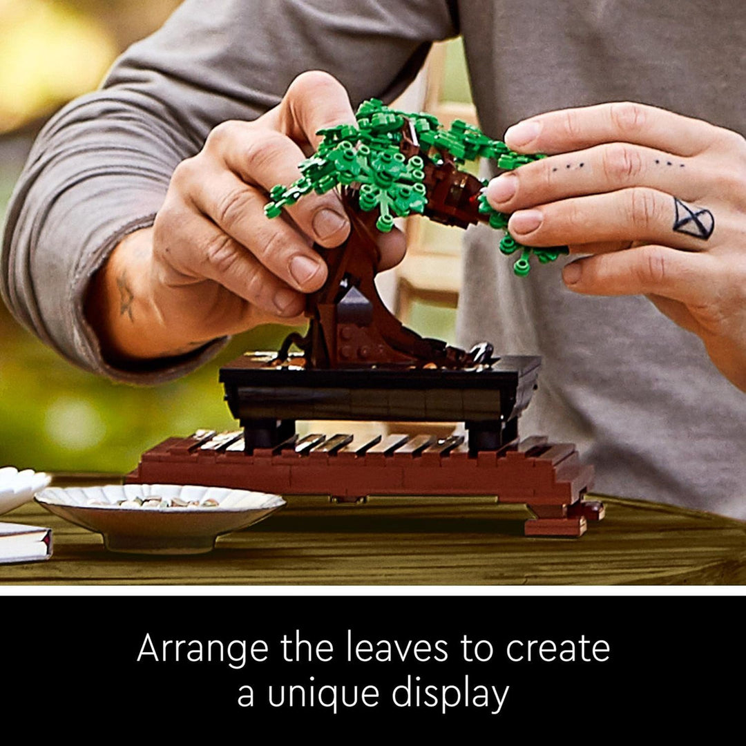 LEGO 10281 Icons Bonsai Tree Set for Adults - Building Set with Cherry Blossom & Green Leaves