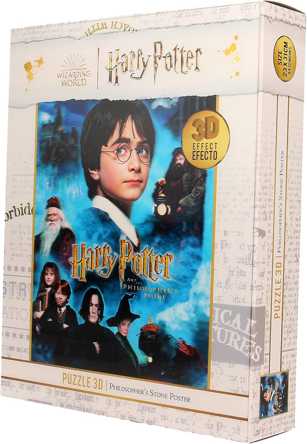 Harry Potter 3D Lenticular Jigsaw Puzzle - Philosopher's Stone 100-Piece Puzzle for Ages 3+