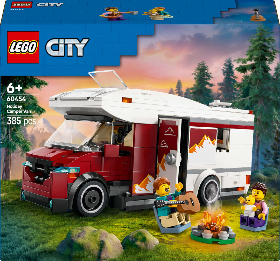LEGO City Holiday Adventure Camper Van Toy - Building Set for 6+ Year Olds