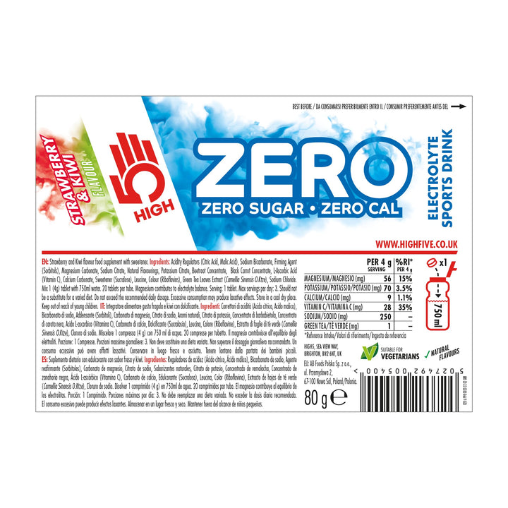 HIGH5 ZERO Electrolyte Tablets | Hydration Tablets Enhanced with Vitamin C for Optimal Performance (106998016032GBR)