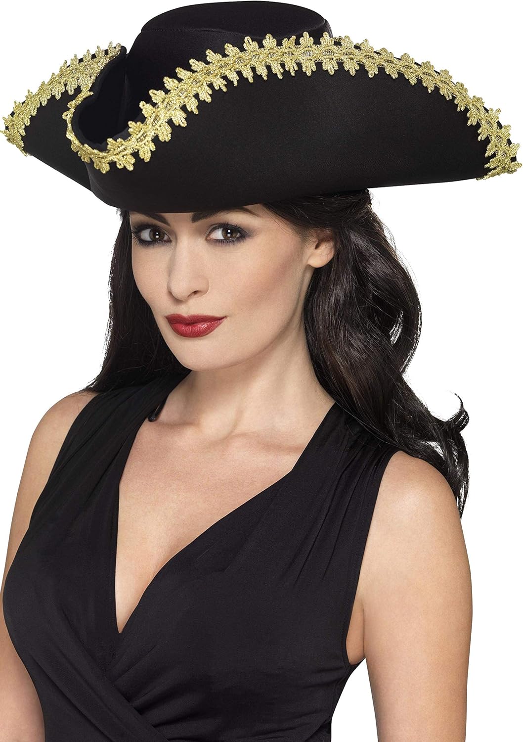 Smiffys Pirate Hat - Black (44666) for Adults