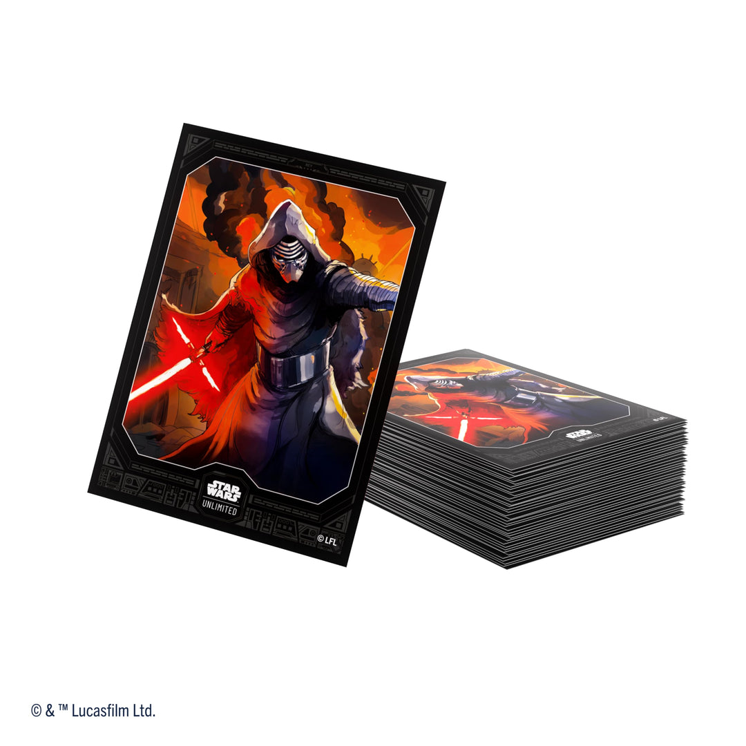 Gamegenic Star Wars Unlimited Kylo Ren Art Sleeves (Pack of 60 + 1 Clear Sleeve)