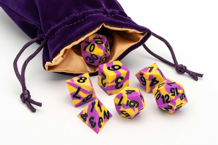 Metallic Dice Games Pride Sharp Edge Silicone Rubber Polyhedral Dice (FAN7504)