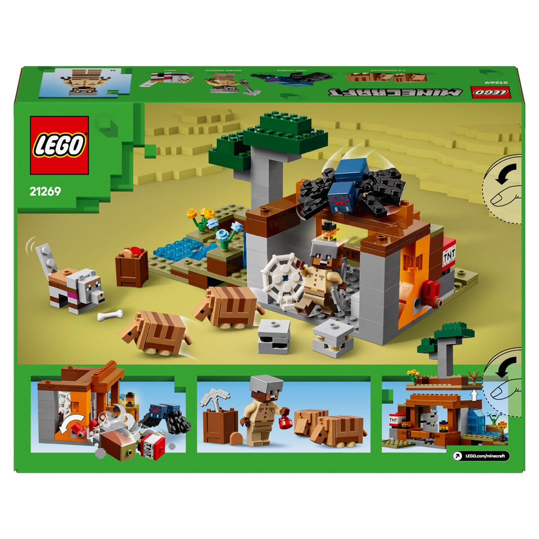LEGO Minecraft The Armadillo Mine Expedition 21269 - Building Set for 8+ Year Olds