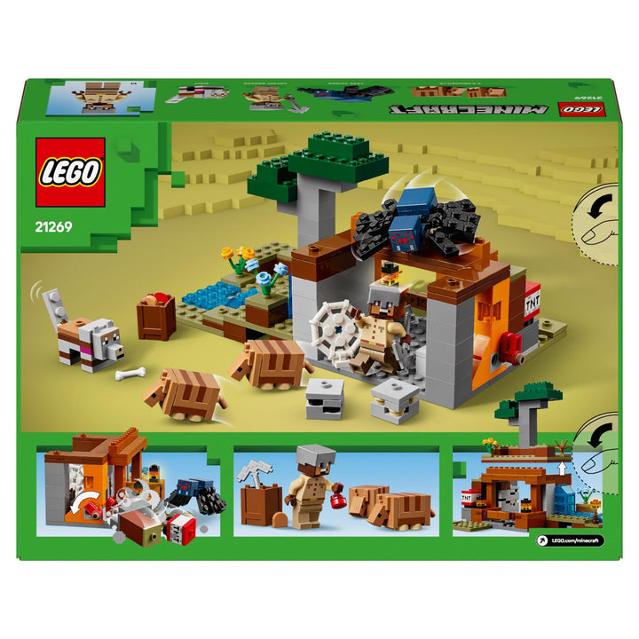LEGO Minecraft The Armadillo Mine Expedition 21269 - Building Set for 8+ Year Olds