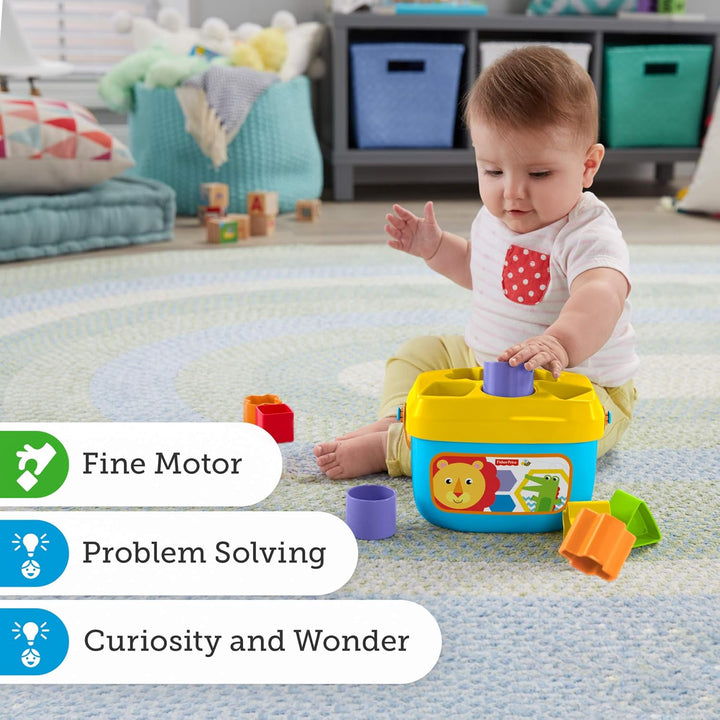 Fisher-Price Baby's First Blocks - Shape Sorting & Stacking Toy for 6+ Months