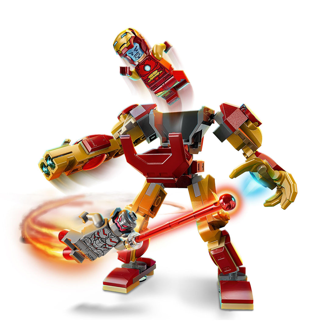 LEGO Marvel Iron Man Mech vs. Ultron - Buildable Super Hero Playset for Kids 6+