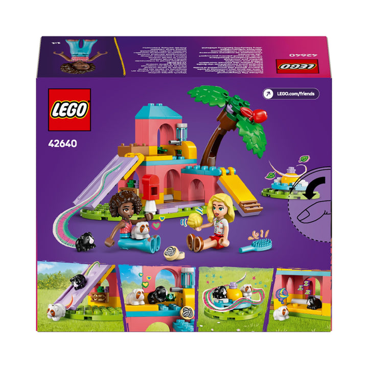 LEGO Friends Guinea Pig Playground Toy - 2 Mini Dolls, 2 Guinea Pig Figures, 86-Piece Building Set for Ages 5+