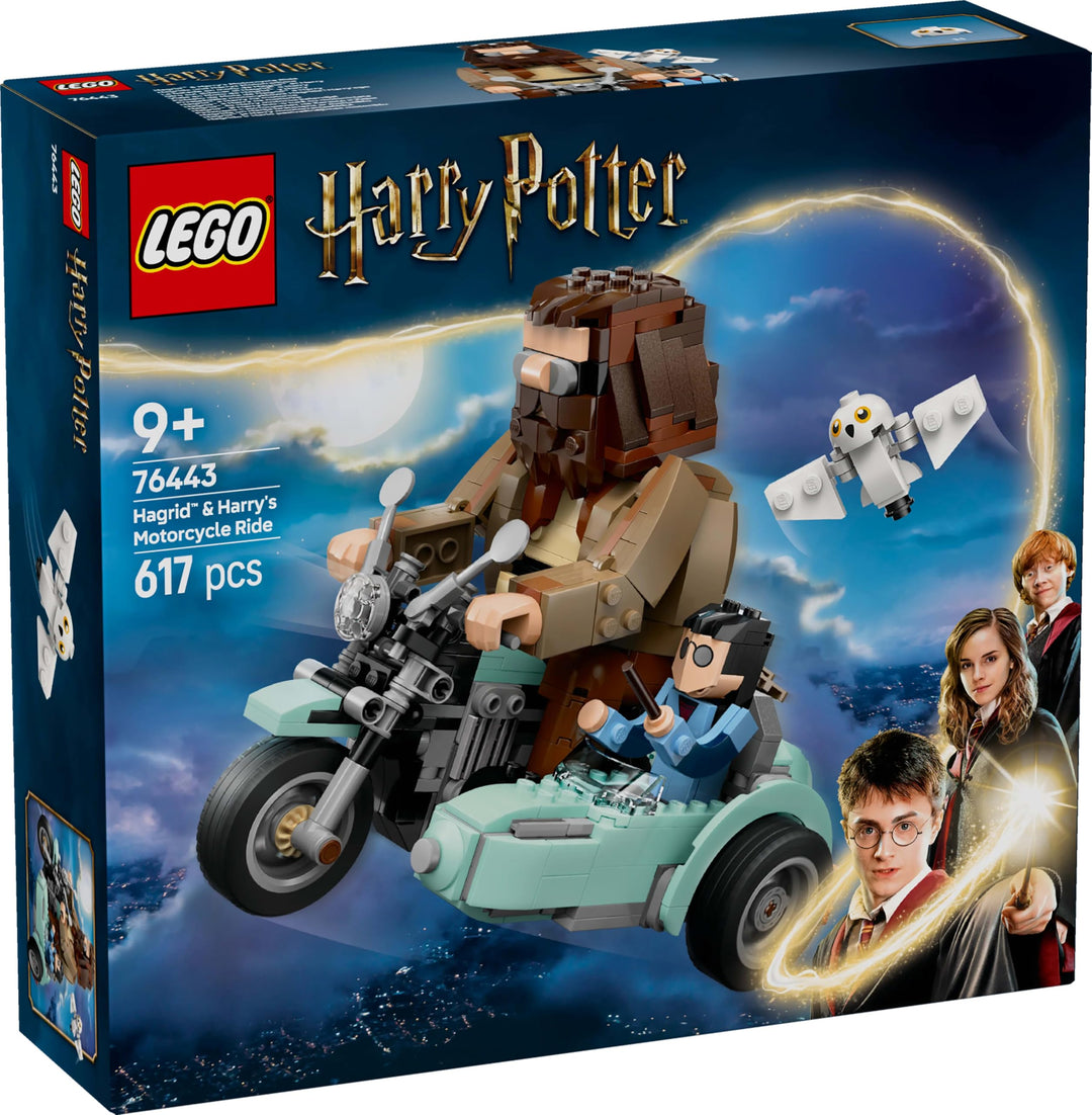LEGO Harry Potter Hagrid & Harry’s Motorcycle Ride - Buildable Vehicle Playset for Ages 9+
