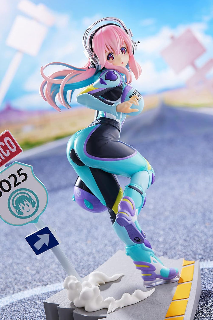 Furyu - Super Sonico Tenitol Non-Scale Figure - Rider Suit Edition with Exclusive Pedestal (Ages 15+)