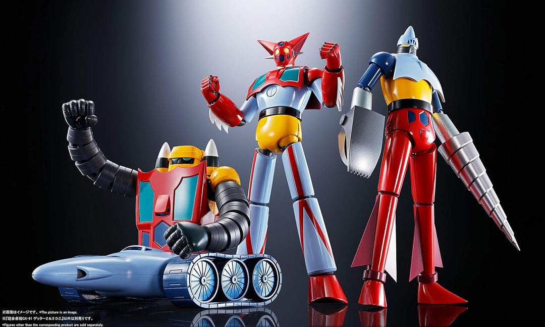 BANDAI Soul of Chogokin Getter Robo (Television Anime Ver.) - Getter 2 & 3 Action Figure (GX-91)