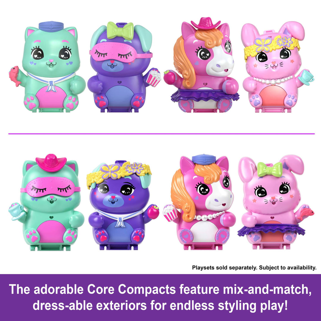 Polly Pocket Pony Rodeo Compact Playset - Micro Doll with 2 Pet Ponies & 10 Accessories