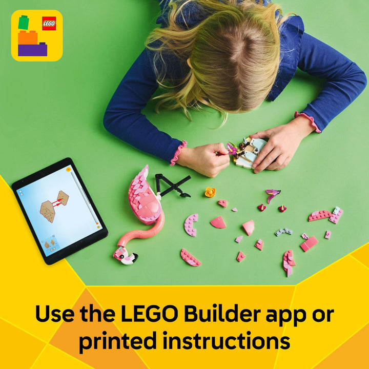 LEGO Creator 3in1 Wild Animals: Pink Flamingo Building Set - 3 Animal Models for Ages 8+
