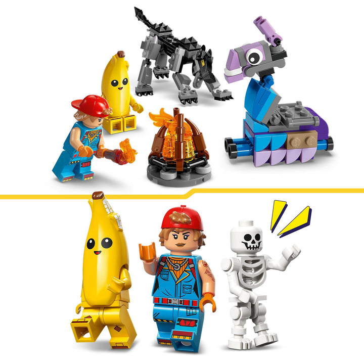 LEGO Fortnite Peely & Sparkplug’s Camp Playset - 250-Piece Building Set for Ages 7+
