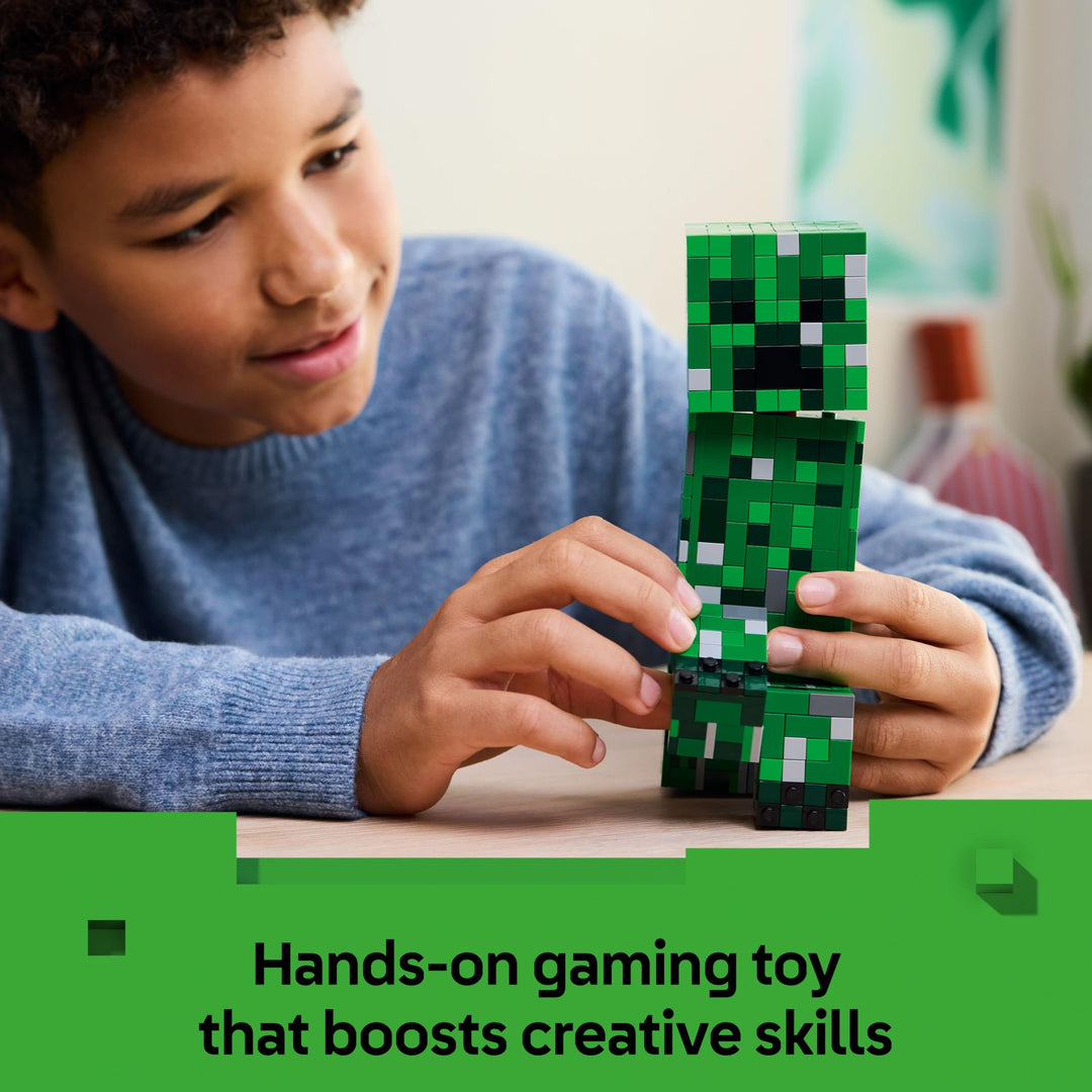 LEGO Minecraft The Creeper Toy - 665-Piece Buildable Posable Figure with Hidden Compartment