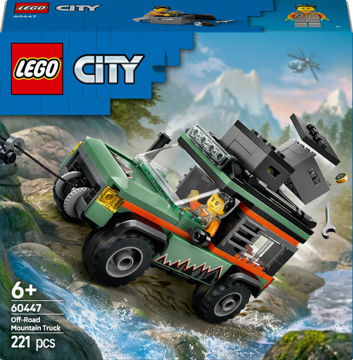 LEGO City Off-Road 4x4 Mountain Truck Toy Set - Building Vehicle Playset for Kids 6+