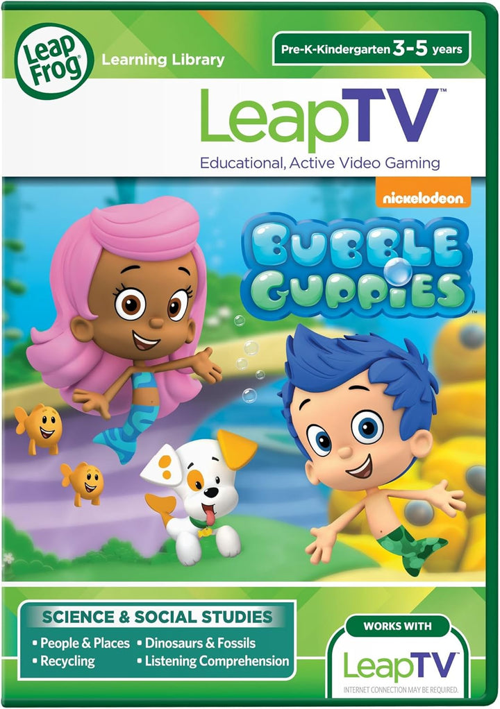 LeapFrog LeapTV Learning Game: Nickelodeon Bubble Guppies - Educational Active Video Game for Kids Ages 3-5