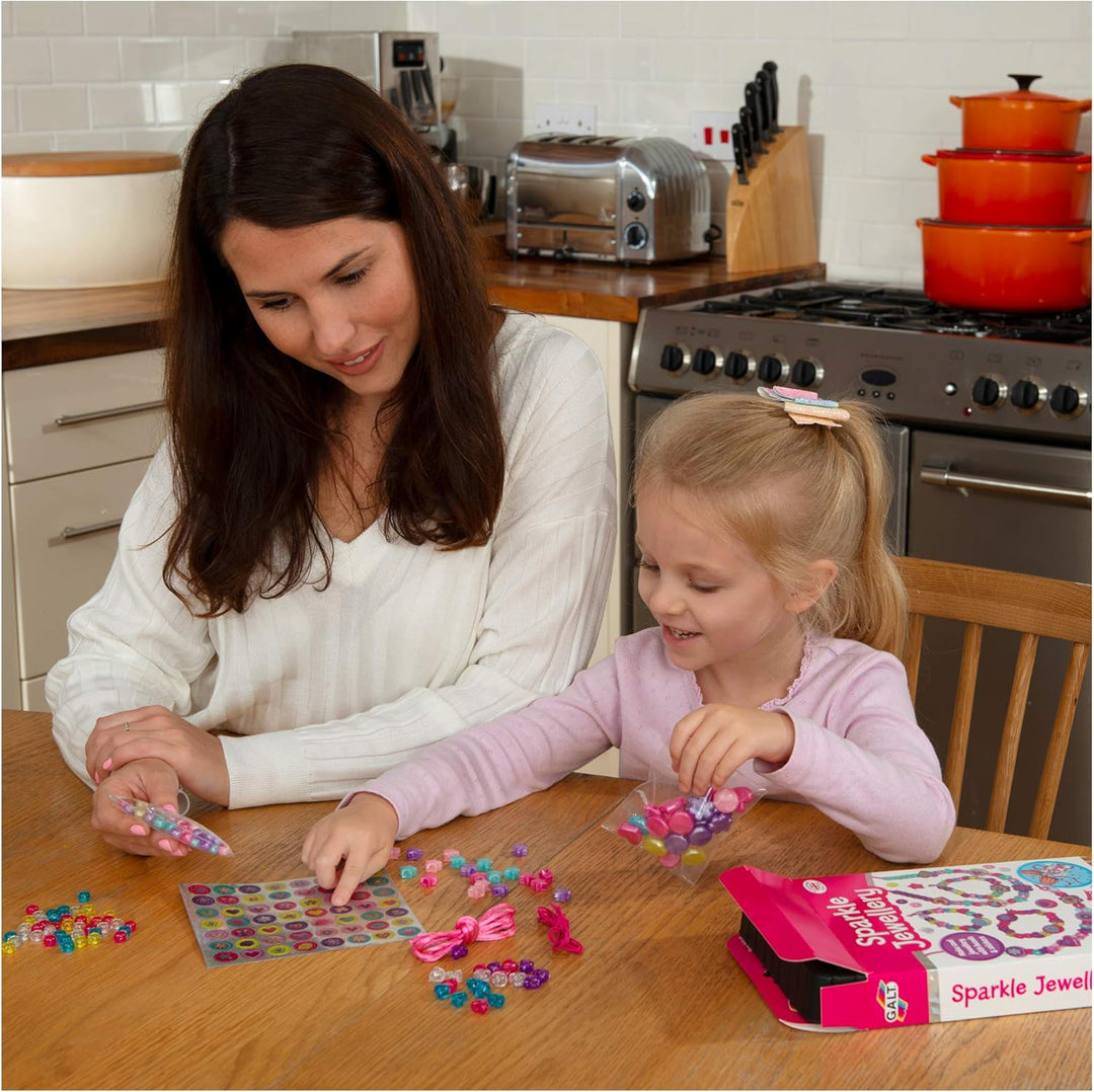 Galt Sparkle Jewellery Craft Kit - Arts & Crafts Set for Kids Ages 5+