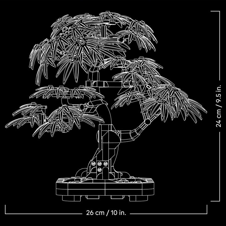 LEGO Botanicals Japanese Red Maple Bonsai Tree - Adult Building Set with Autumn-Colored Leaves