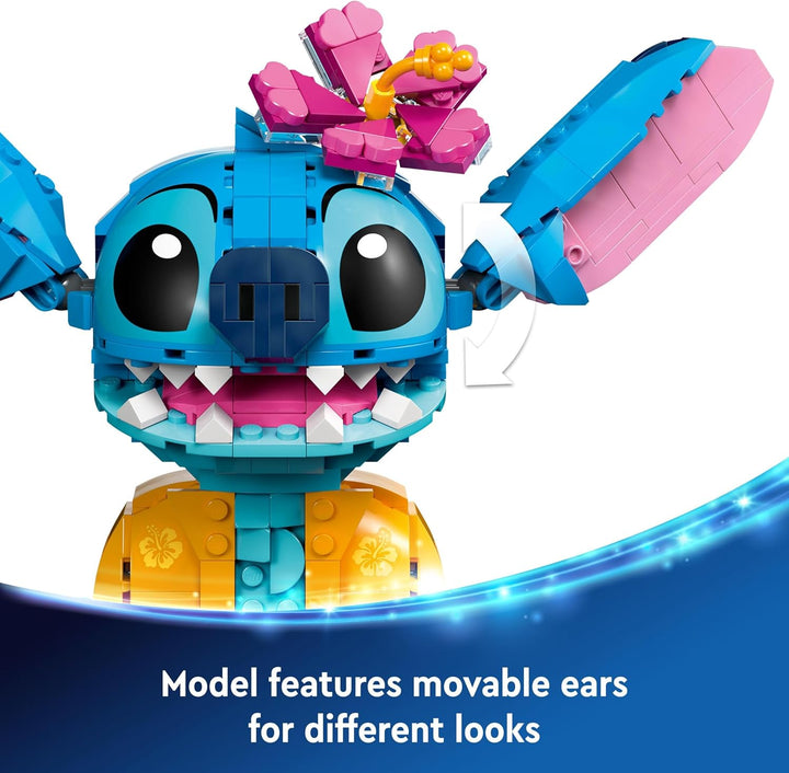 LEGO Disney Stitch Building Toy Set - 730-Piece Playset for Kids 9+