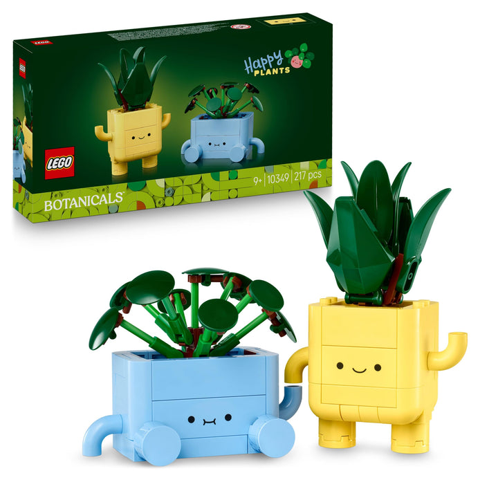 LEGO Botanicals Happy Plants Building Set - 217-Piece Craft Kit for Kids 9+