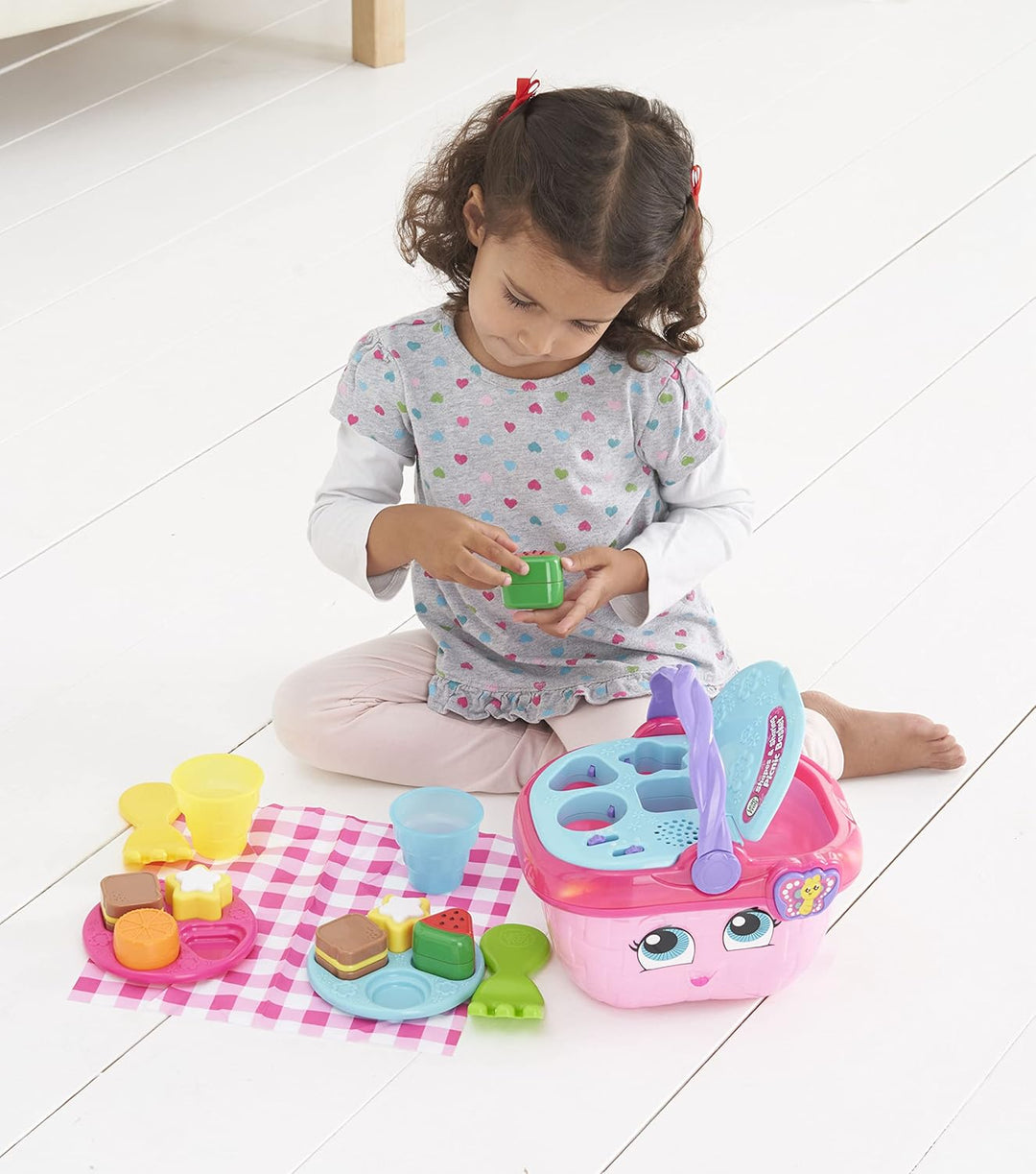 LeapFrog Shapes & Sharing Picnic Basket - Interactive Educational Toy for Ages 6-36 Months