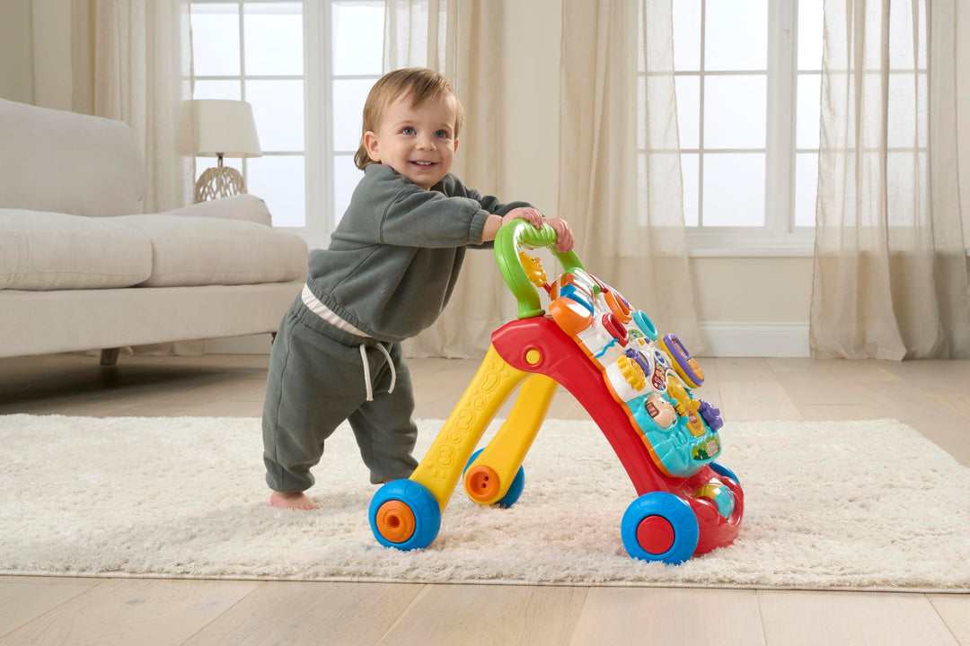 VTech First Steps Baby Walker - 2-in-1 Activity Centre with Lights, Sounds & Shape Sorter for 9 Months+